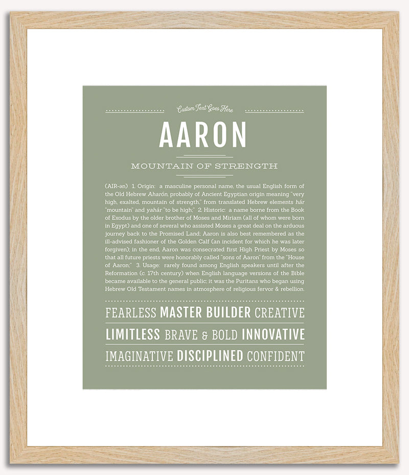 Aaron | Name Art Print