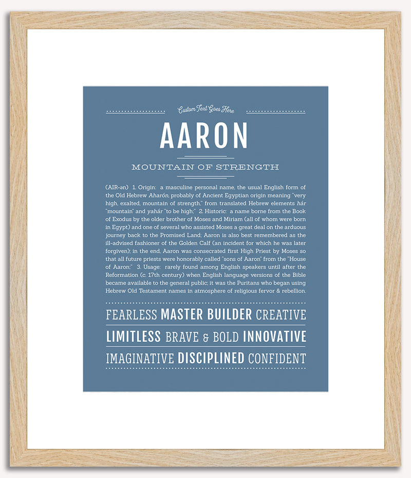 Aaron | Name Art Print