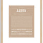 Aaron | Name Art Print