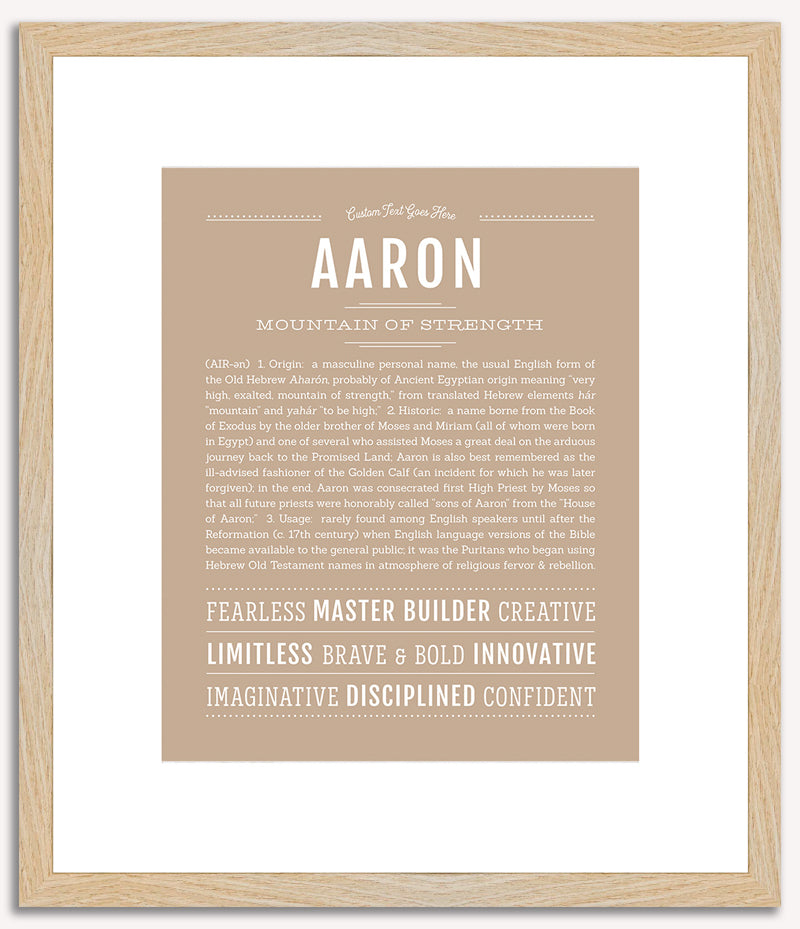 Aaron | Name Art Print