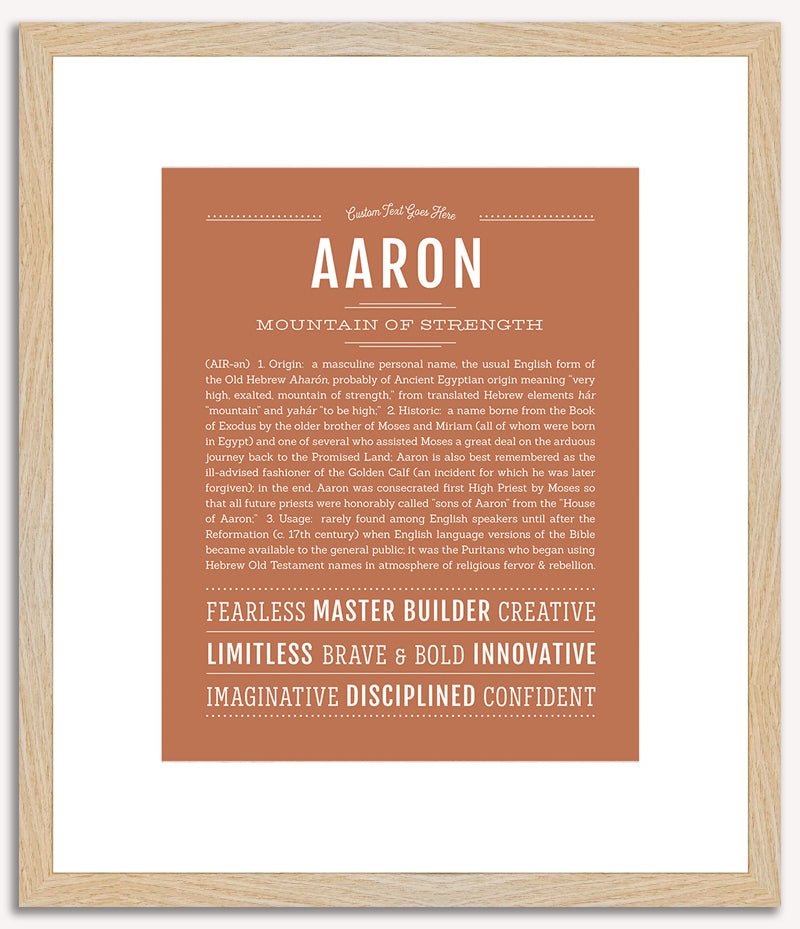 Aaron | Name Art Print