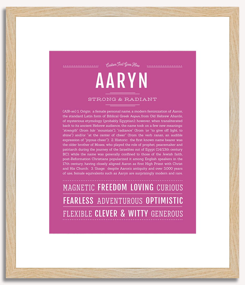 Aaryn | Name Art Print