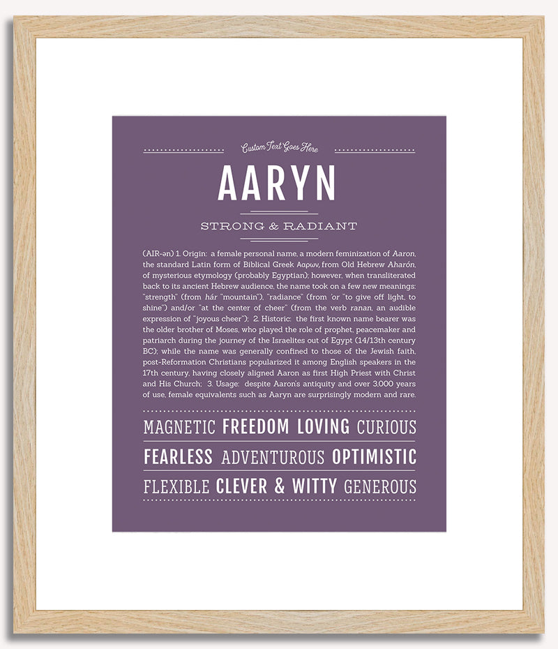 Aaryn | Name Art Print