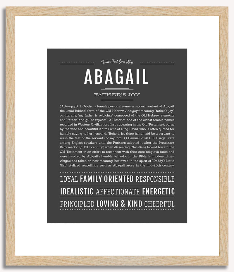 Abagail | Name Art Print