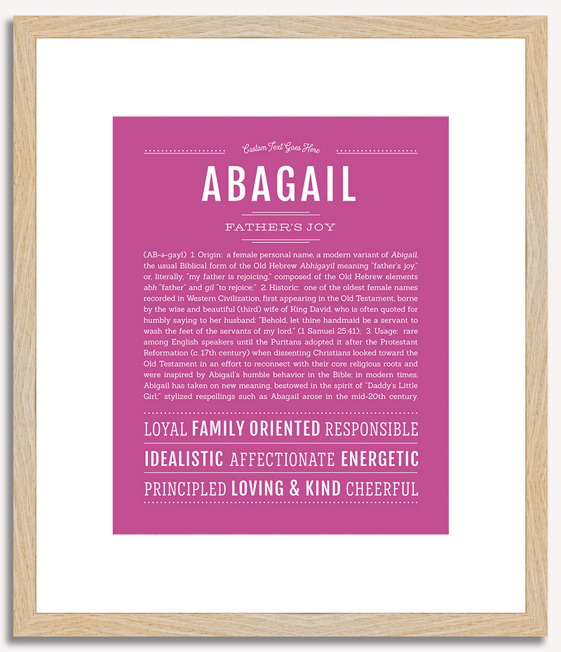 Abagail | Name Art Print