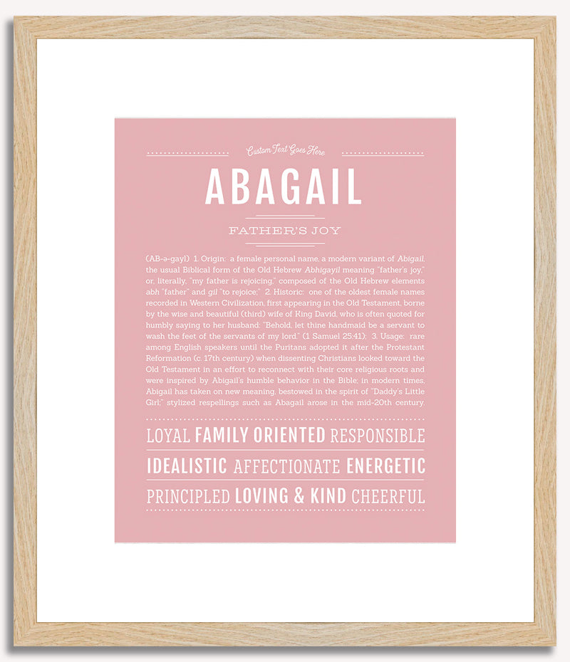 Abagail | Name Art Print