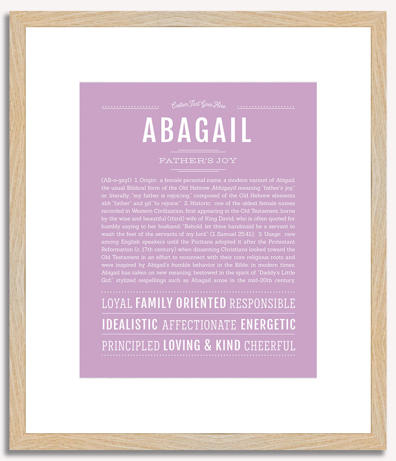 Abagail | Name Art Print