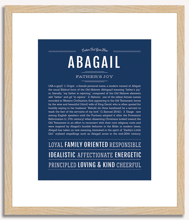 Abagail | Name Art Print