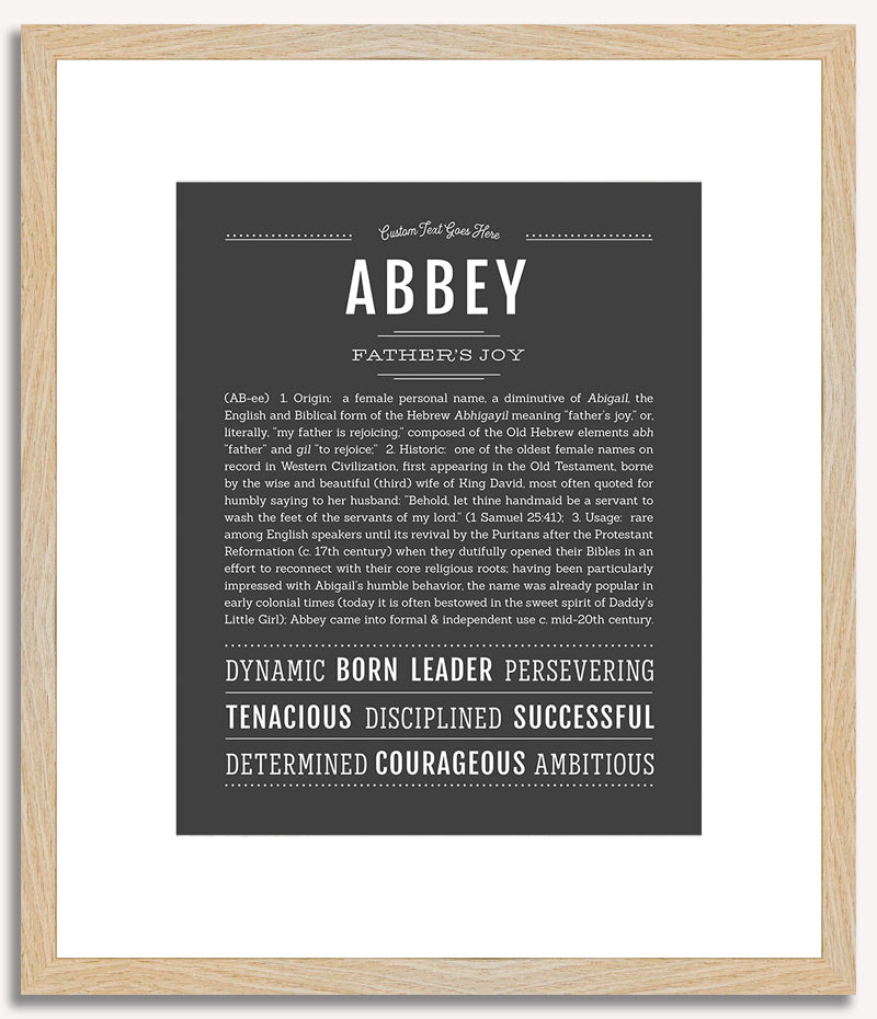 Abbey | Name Art Print