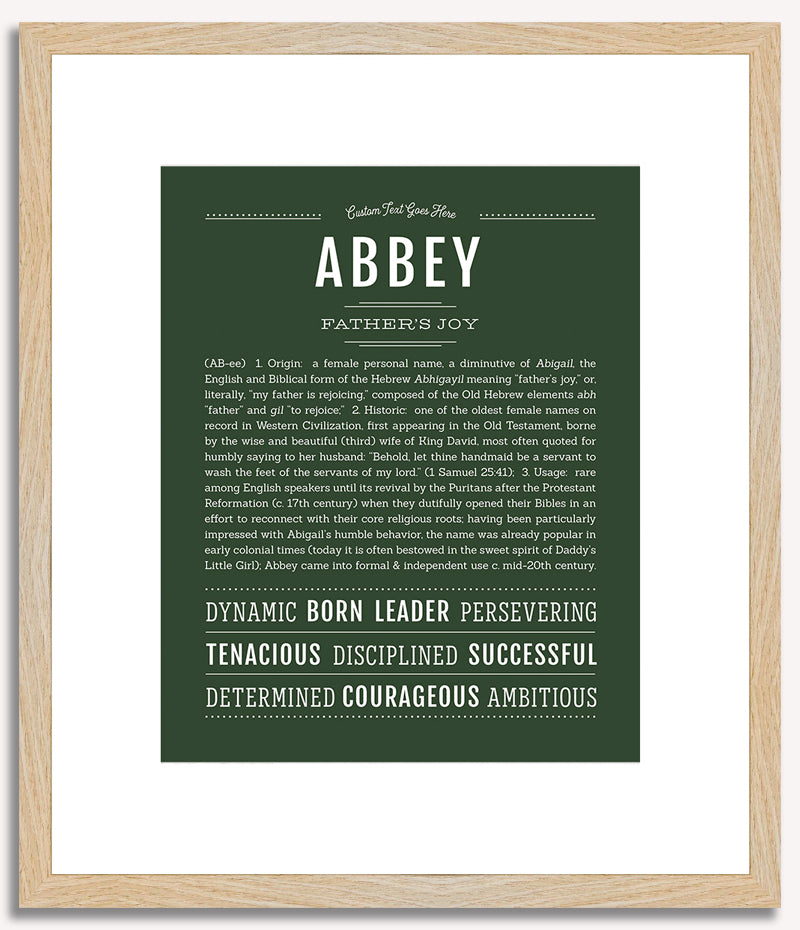 Abbey | Name Art Print