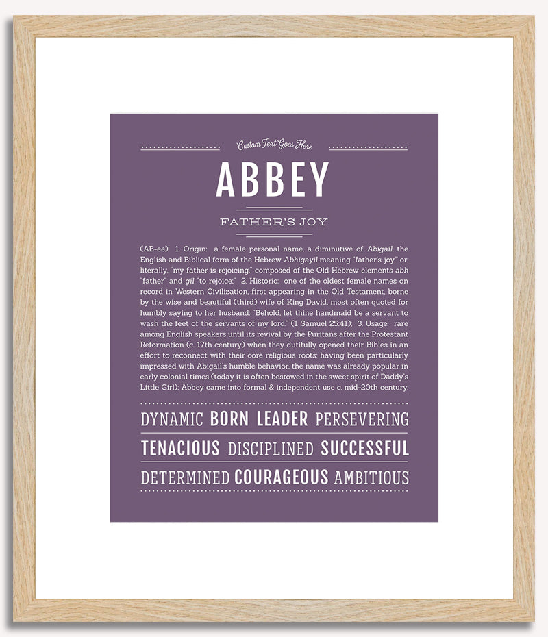 Abbey | Name Art Print