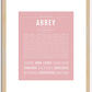 Abbey | Name Art Print