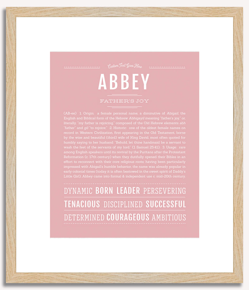 Abbey | Name Art Print