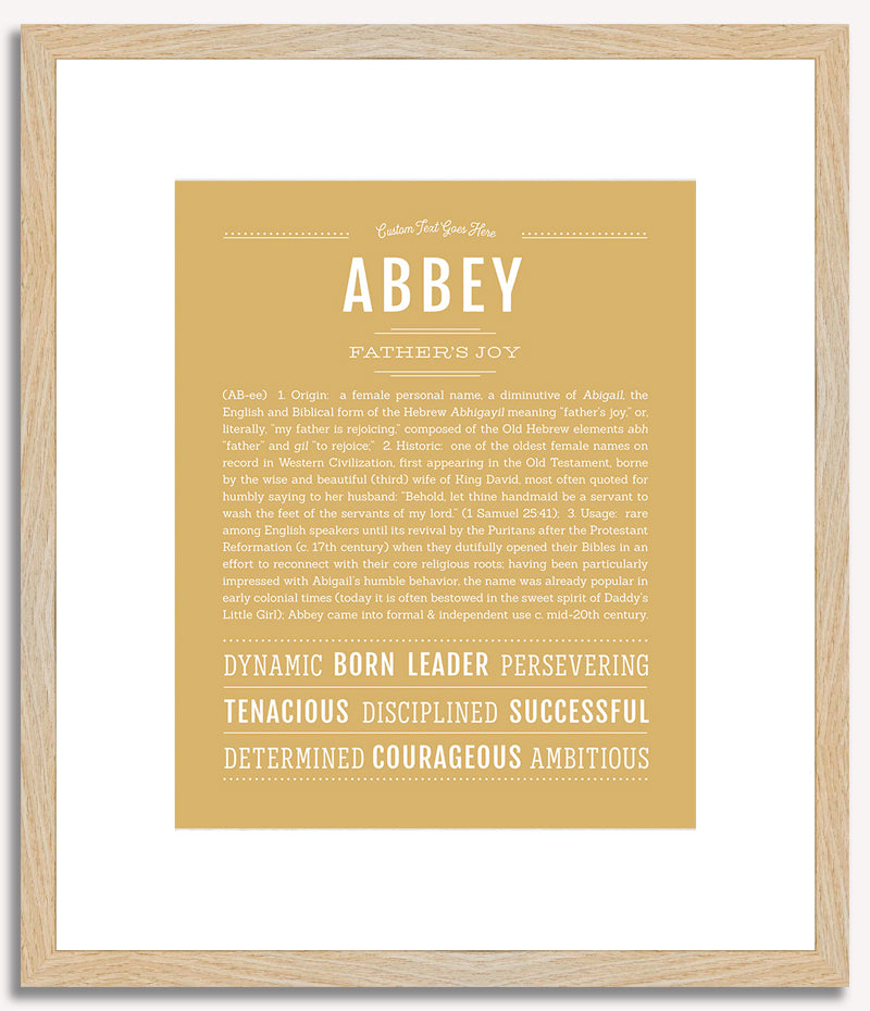 Abbey | Name Art Print