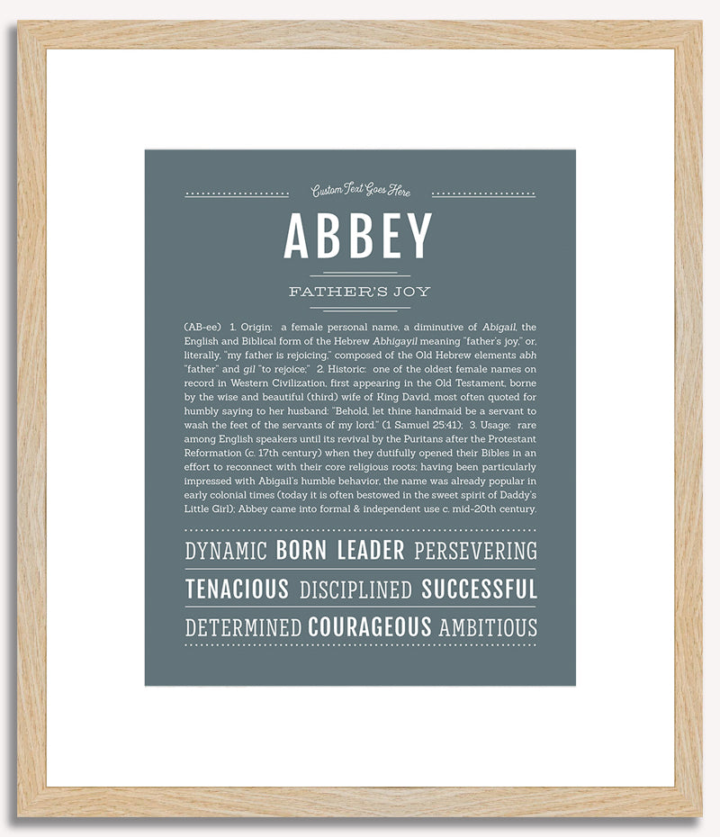 Abbey | Name Art Print