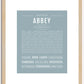 Abbey | Name Art Print