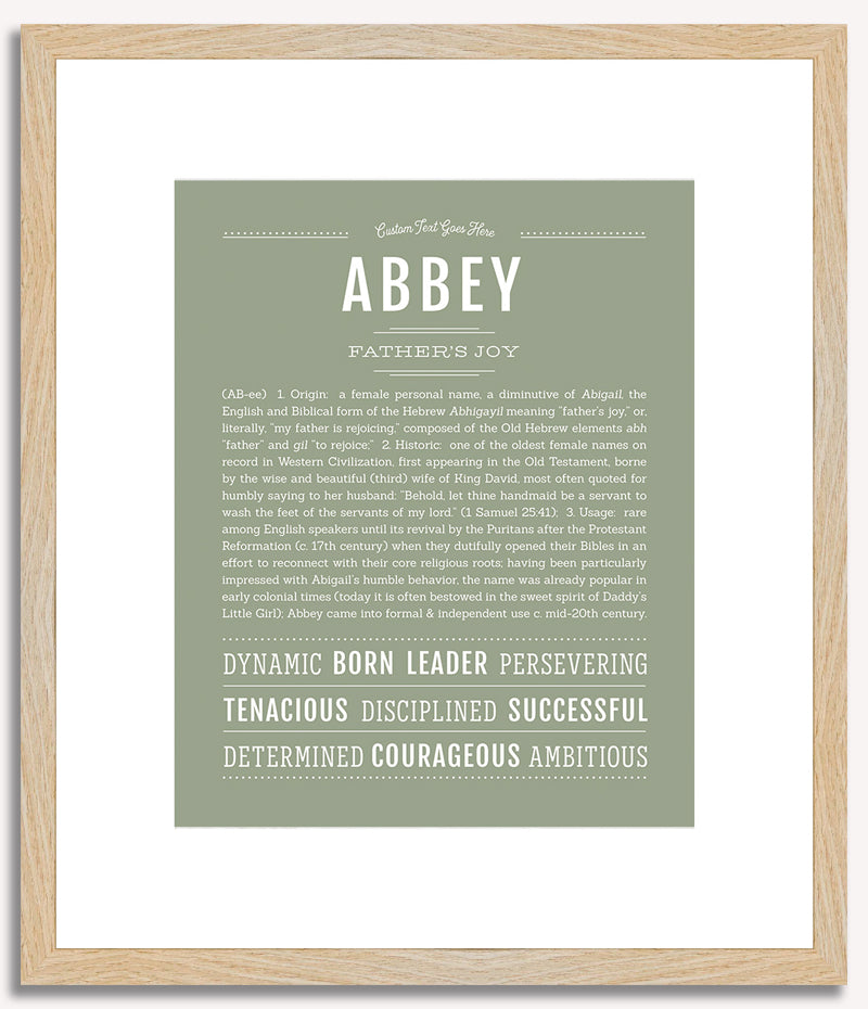 Abbey | Name Art Print