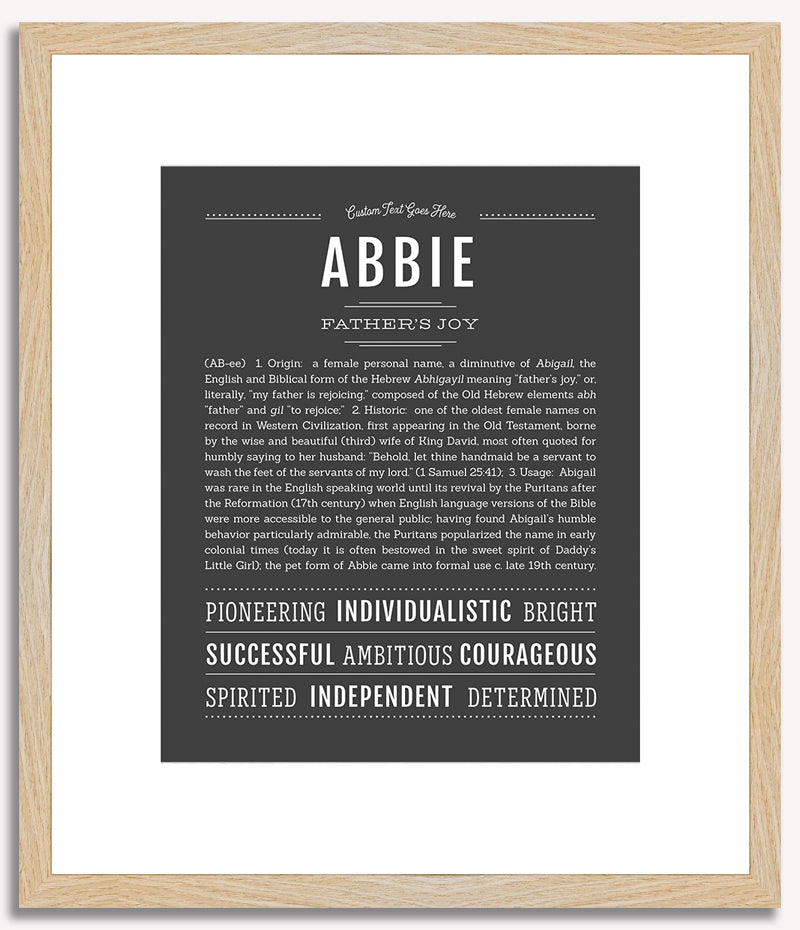 Abbie | Name Art Print