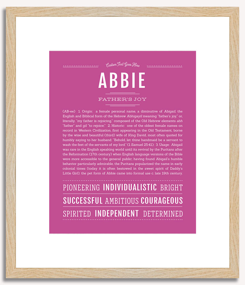 Abbie | Name Art Print