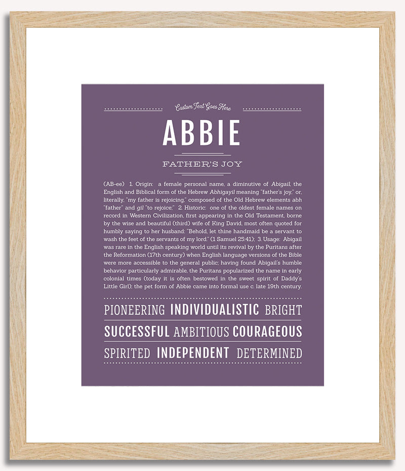 Abbie | Name Art Print