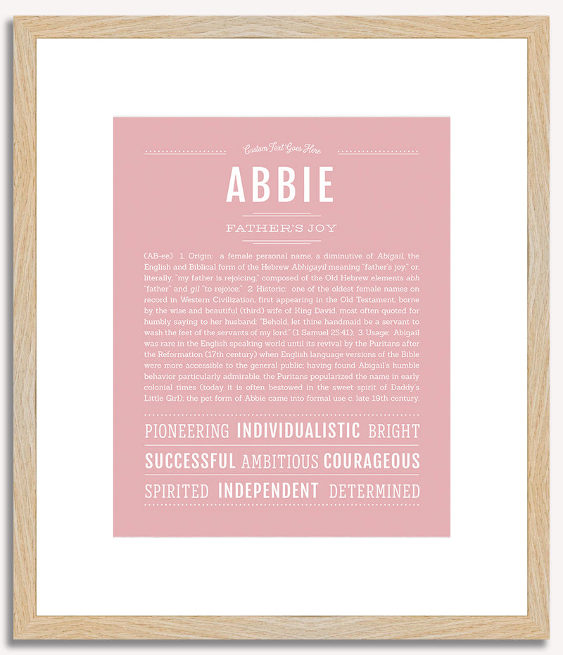 Abbie | Name Art Print