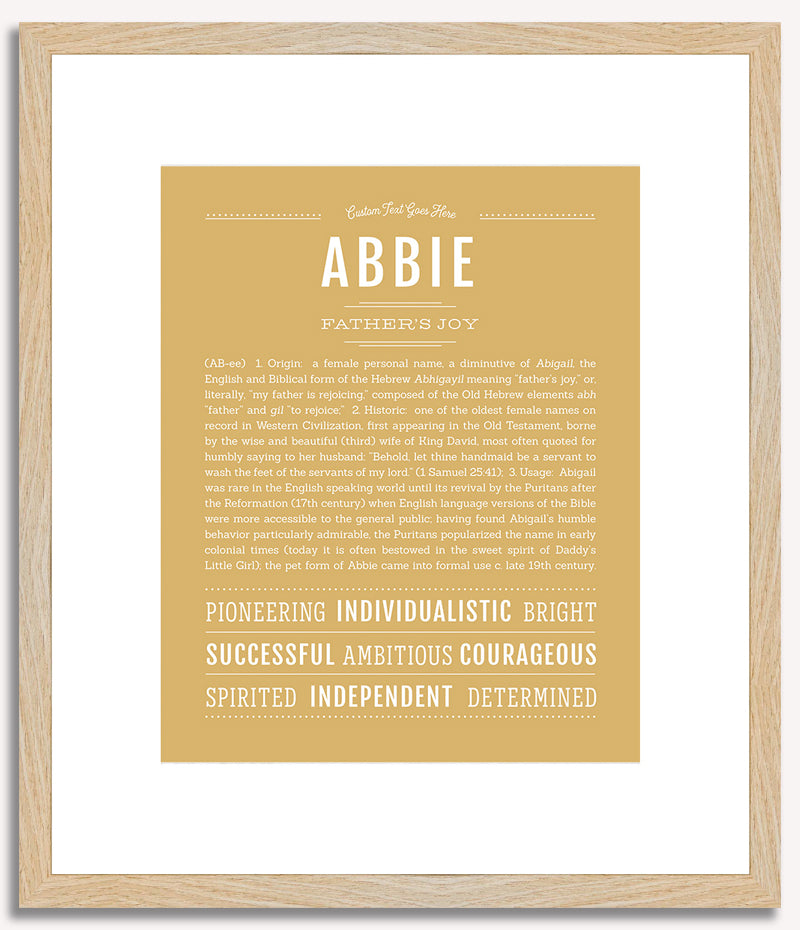 Abbie | Name Art Print