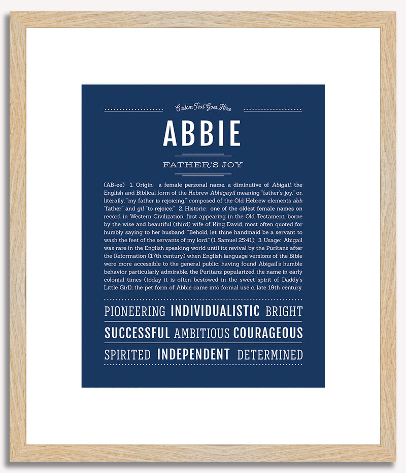 Abbie | Name Art Print