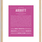 Abbott | Name Art Print