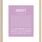 Abbott | Name Art Print