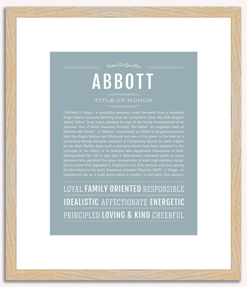 Abbott | Name Art Print