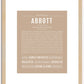 Abbott | Name Art Print