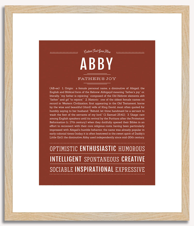 Abby | Name Art Print