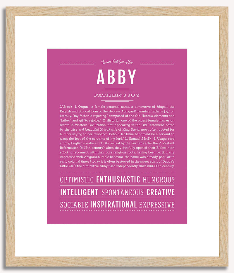 Abby | Name Art Print