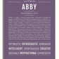 Abby | Name Art Print – Name Stories