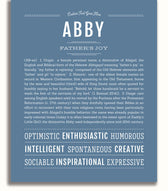 Abby | Name Art Print – Name Stories