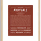 Abbygale | Name Art Print