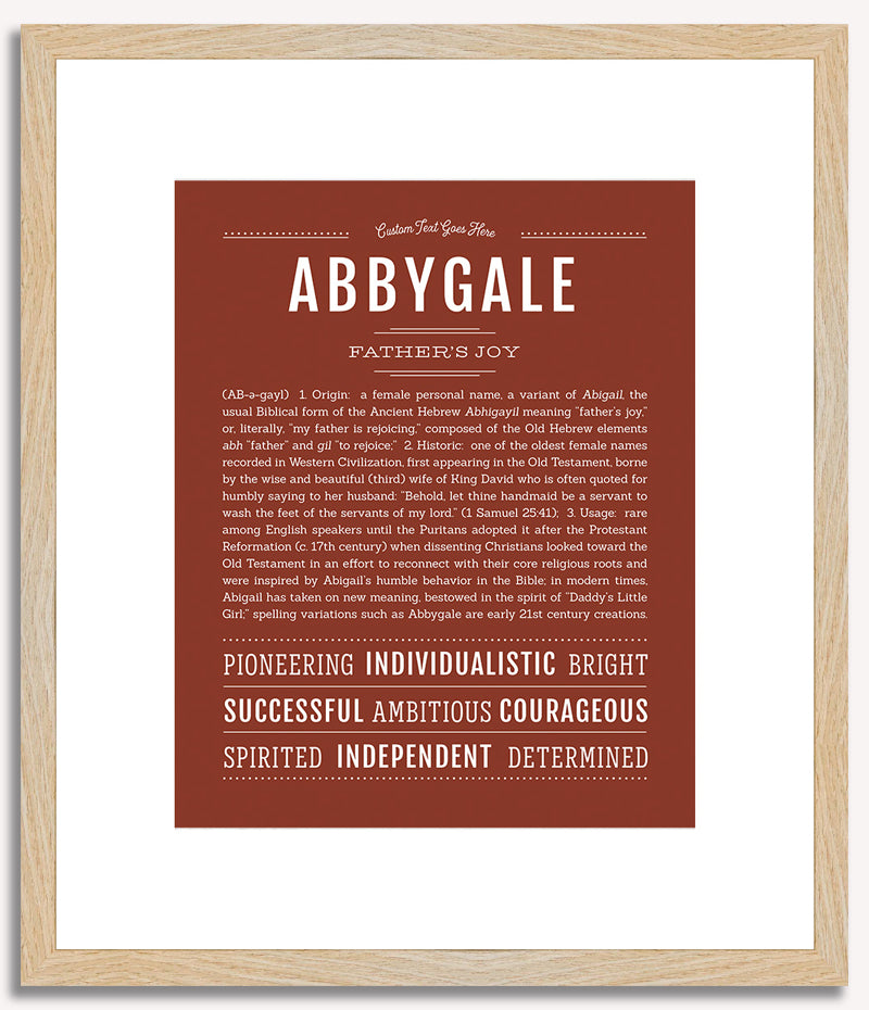 Abbygale | Name Art Print