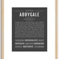 Abbygale | Name Art Print