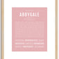 Abbygale | Name Art Print