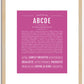 Abcde | Name Art Print