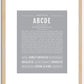 Abcde | Name Art Print