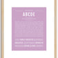 Abcde | Name Art Print