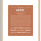 Abcde | Name Art Print