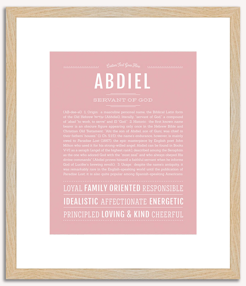 Abdiel | Name Art Print