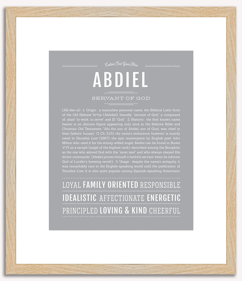 Abdiel | Name Art Print