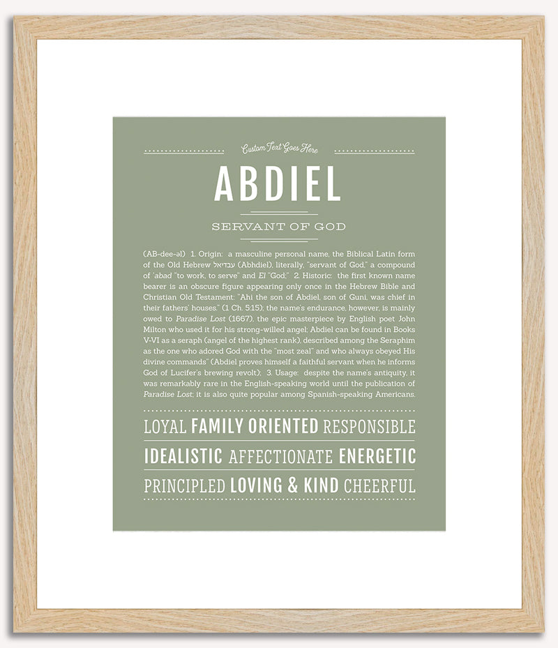 Abdiel | Name Art Print