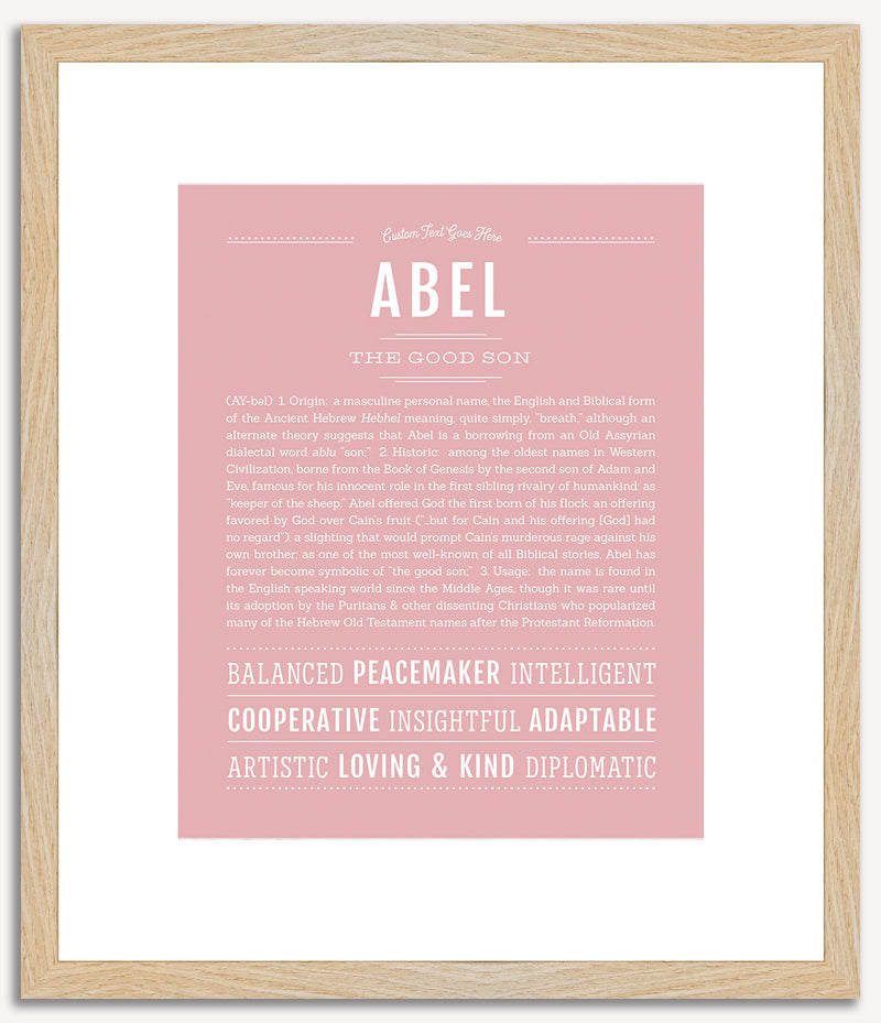 Abel | Name Art Print