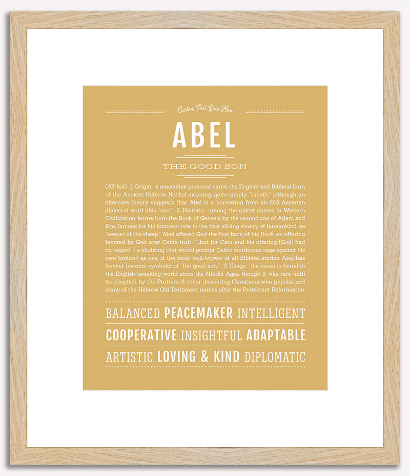 Abel | Name Art Print