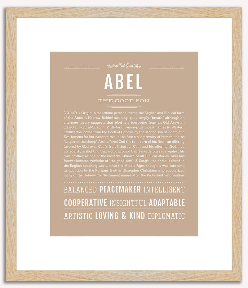 Abel | Name Art Print