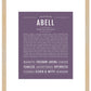 Frame Options | Deep Purple | Maple Frame, Matted